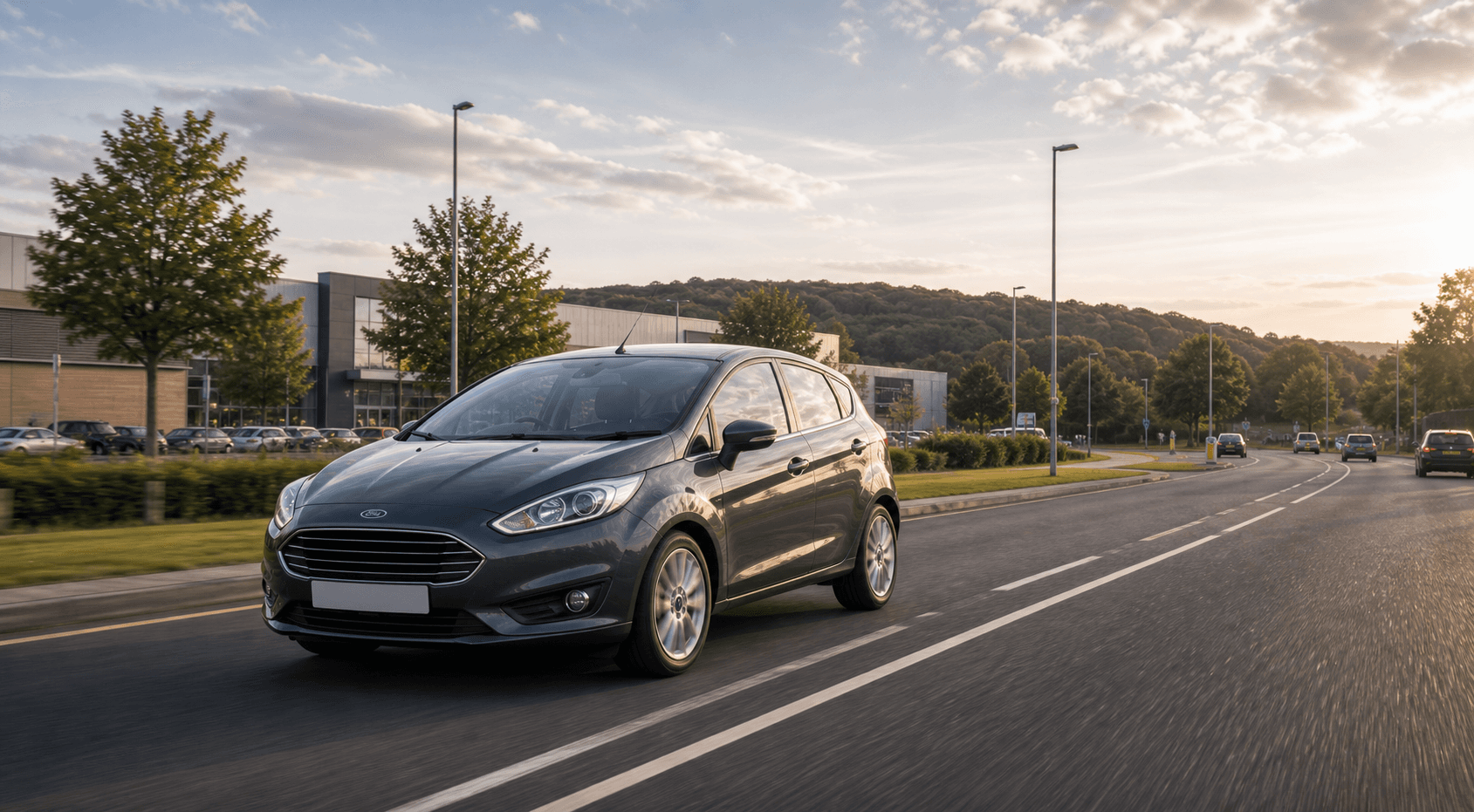 Compact hire car ready for practical travel around Newhaven